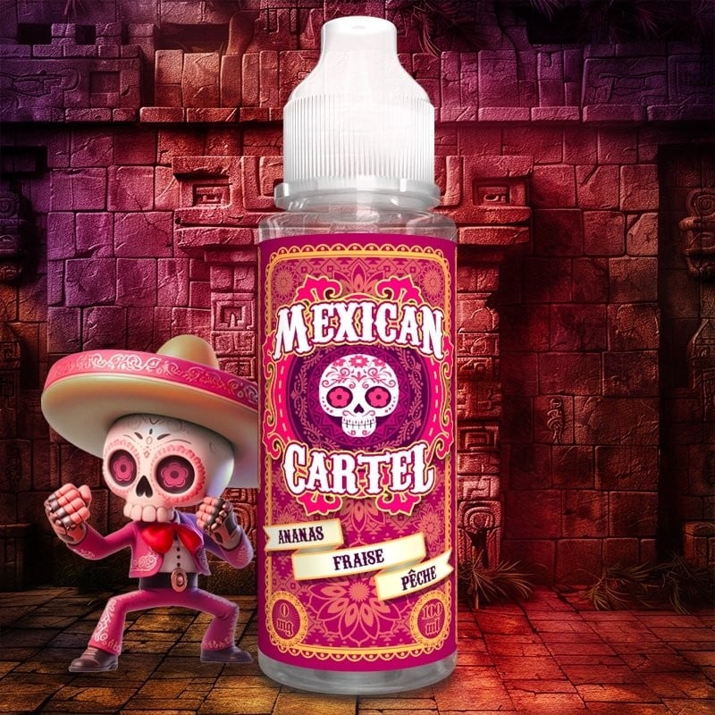 Ananas Fraise Pêche 100ML - Mexican Cartel