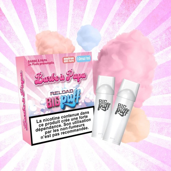 Cartouche Barbe à Papa 10 mg - Big Puff Reload (Pack 2)