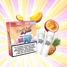 Cartouche Cocktail de Fruits 20 mg - Big Puff Reload (Pack 2)