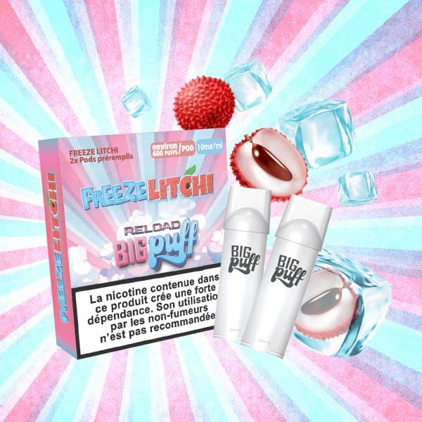 Cartouche Freeze Litchi 20 mg - Big Puff Reload (Pack 2)