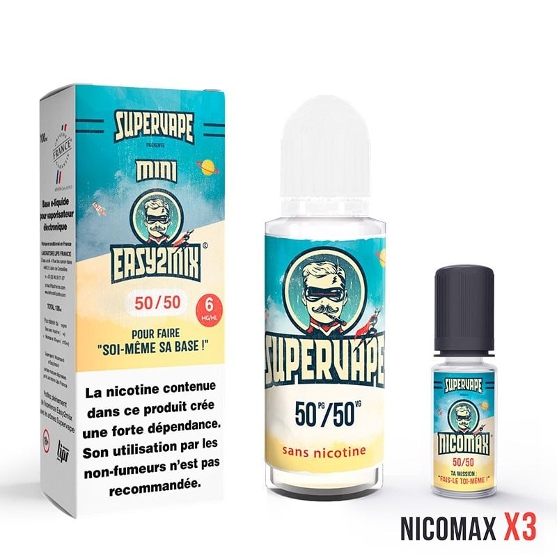 Kit Mini Easy2Mix 50/50 100ML - SuperVape 6mg