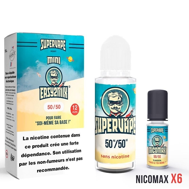 Pack EASY2MIX 100 ml 50/50 Supervape - 12 mg