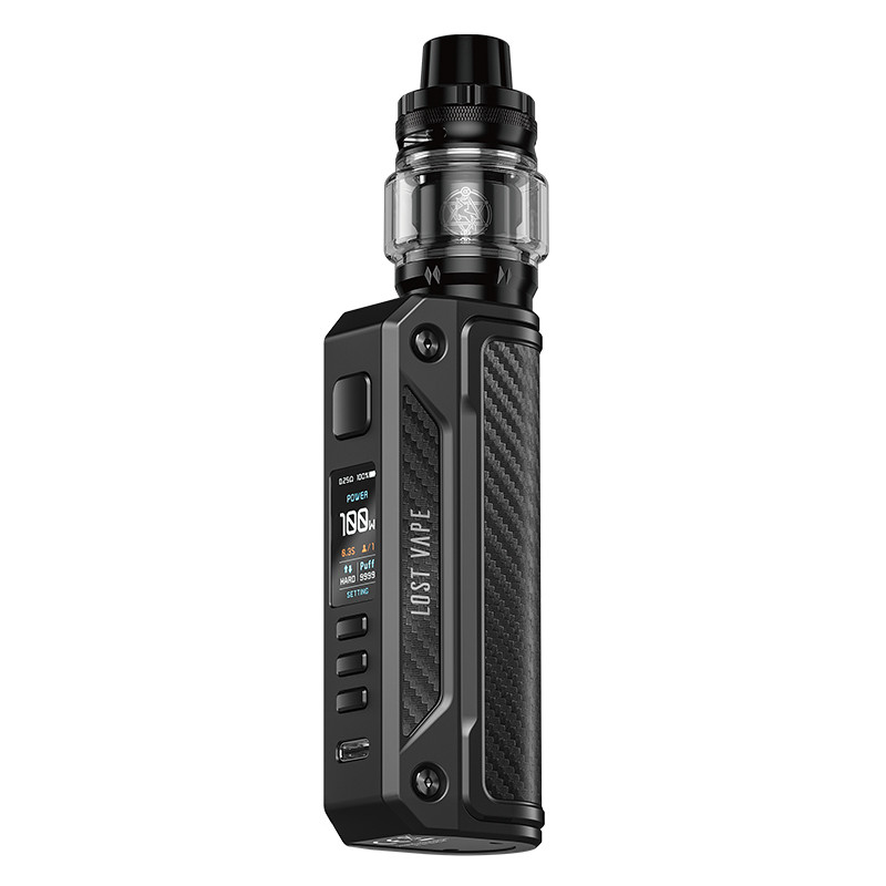 Kit Thelema Solo 100w Centaurus 5ml - Lost Vape Carbon Black