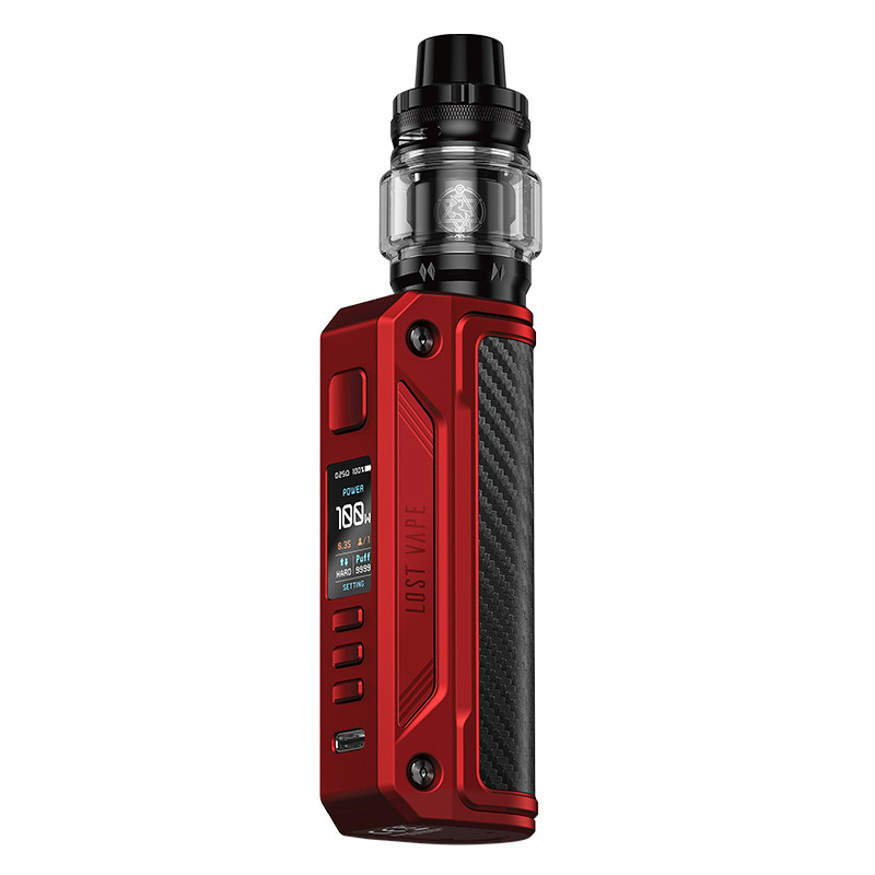 Kit Thelema Solo 100w Centaurus 5ml - Lost Vape Matt Red