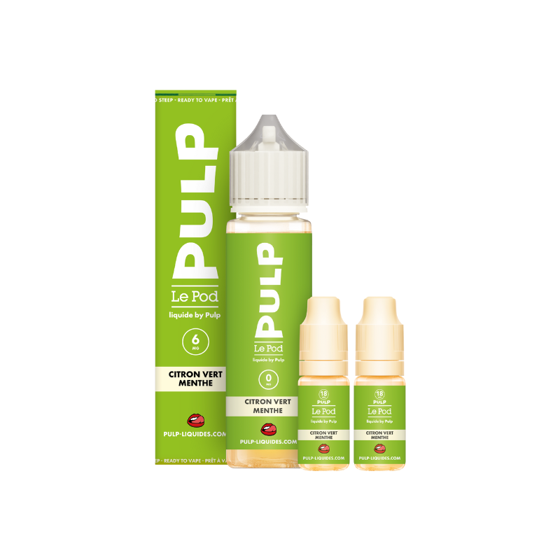 Pack Citron Vert Menthe Le Pod 6 mg
