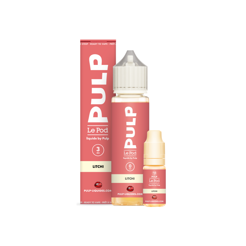Pack Litchi Le Pod liquide by PULP 3 mg