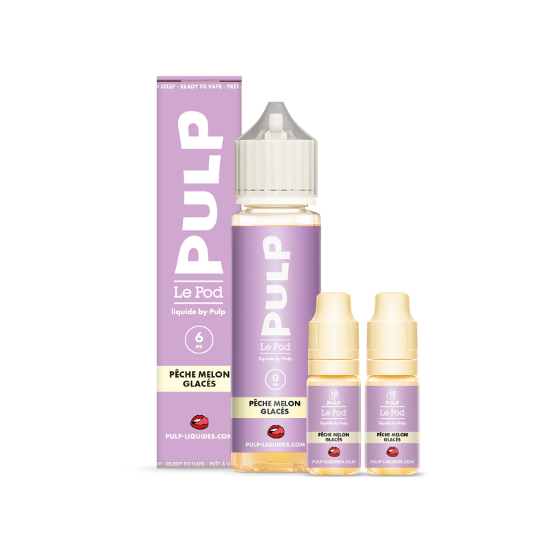 Pack Pêche Melon Glacés Le Pod 6 mg