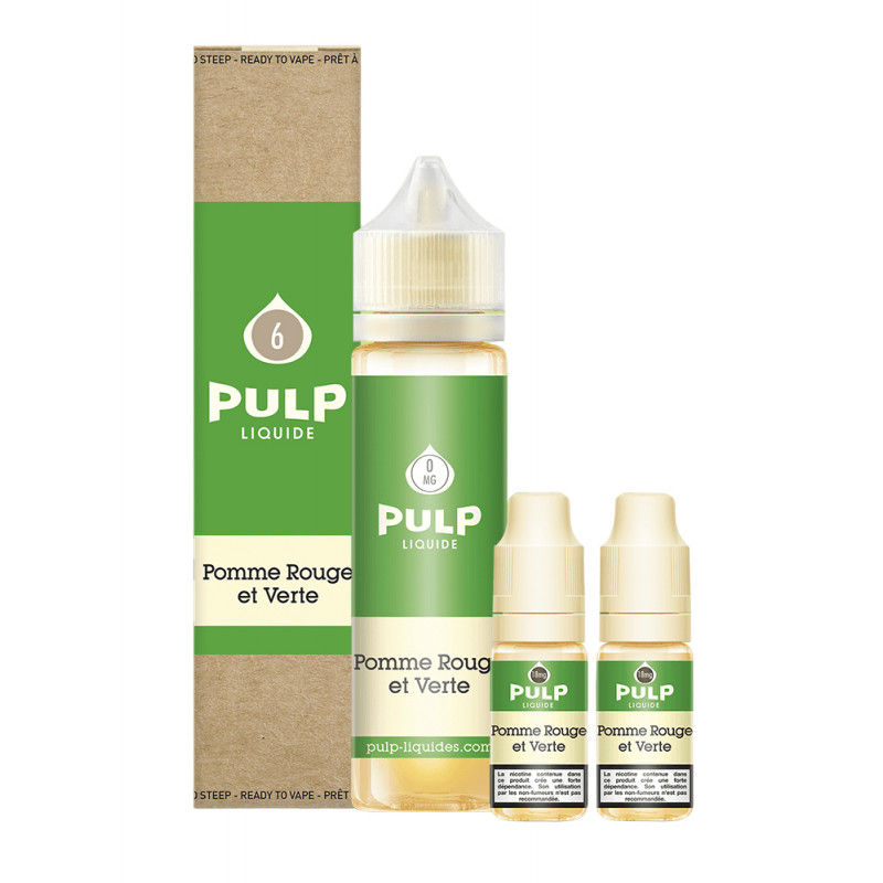 Pack Pomme Rouge et Verte PULP 6 mg