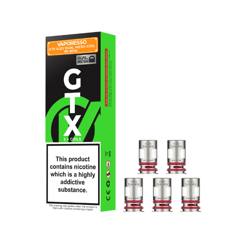 Résistances GTX 2 Vaporesso (X5) GTX-2 0.20 ohm