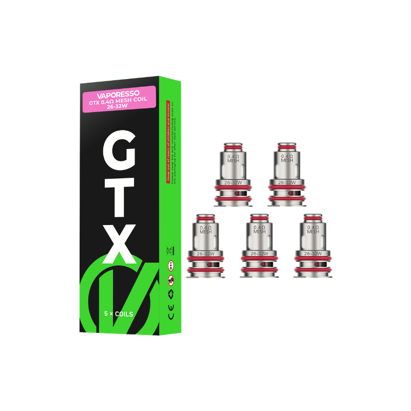 Résistances GTX Vaporesso (X5) 0.4 ohm/GTX Mesh