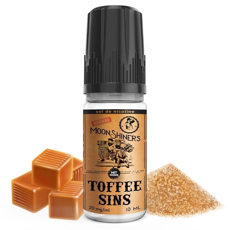 Toffee Sins Salt Moonshiners 10 mg